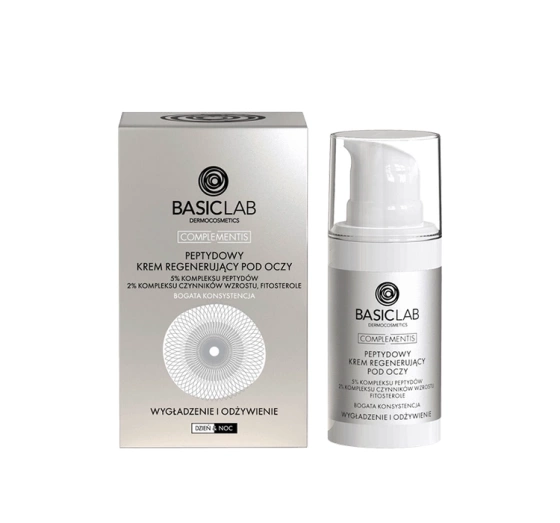 BasicLab Complementis peptydowy regenerujący krem pod oczy 15 ml