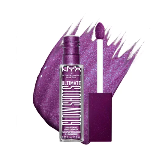 NYX Professional Makeup Glow Shots błyszczący cień do powiek 20 Feelin Grape 7,5 ml