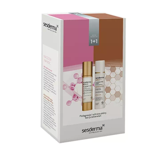 Sesderma zestaw kosmetyków do pielęgnacji twarzy krem Reti Age 50 ml emulsja Azelac Ru 50 ml