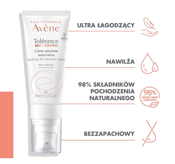 Avène Tolerance Control krem łagodząco-regenerujący 40 ml