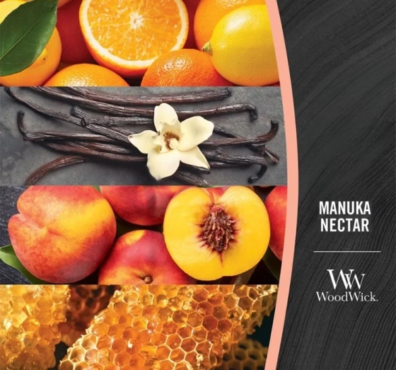 Woodwick Medium Jar Candle świeca zapachowa Manuka Nectar 275 g
