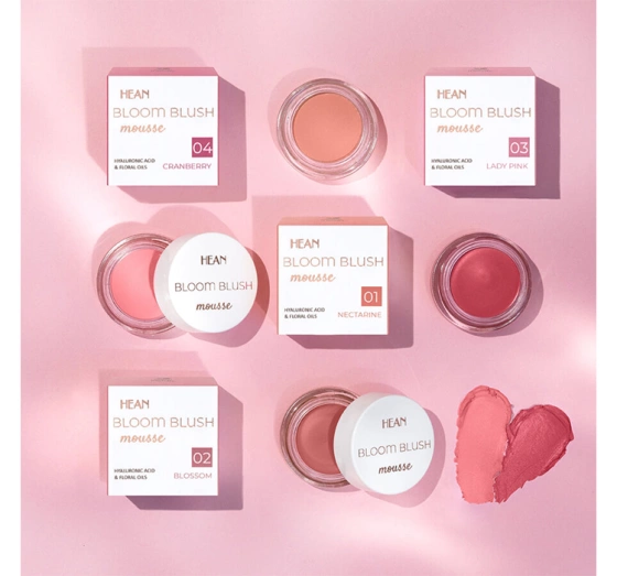 Hean Bloom Blush róż w musie 04 Cranberry 5 g