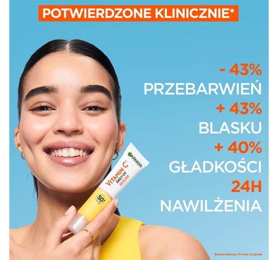 Garnier Vitamin C Daily UV rozświetlający fluid do twarzy SPF50 Glow 40 ml