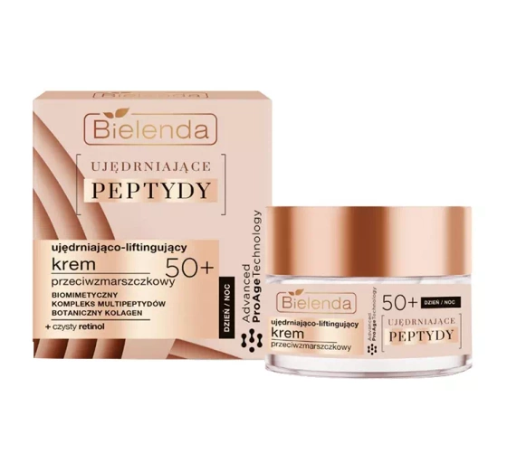 Bielenda Ujędrniające Peptydy krem przeciwzmarszczkowy na dzień i na noc 50 50 ml