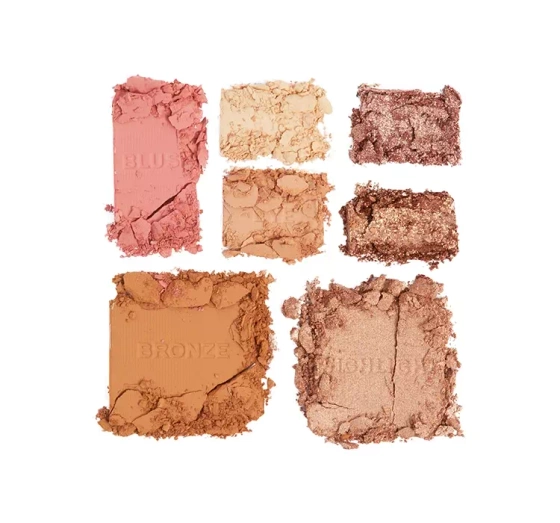 Revolution Pro Iconic paleta do makijażu oczu i twarzy Light Medium 12g