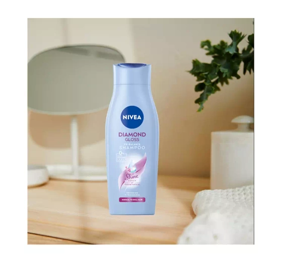 NIVEA Diamond Gloss łagodny szampon pielęgnujący 400 ml