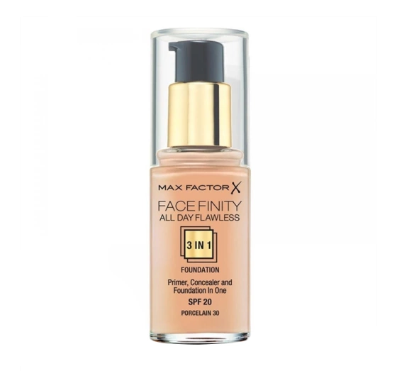 Max Factor Facefinity All Day Flawless podkład 3w1 30 Porcelain 30 ml