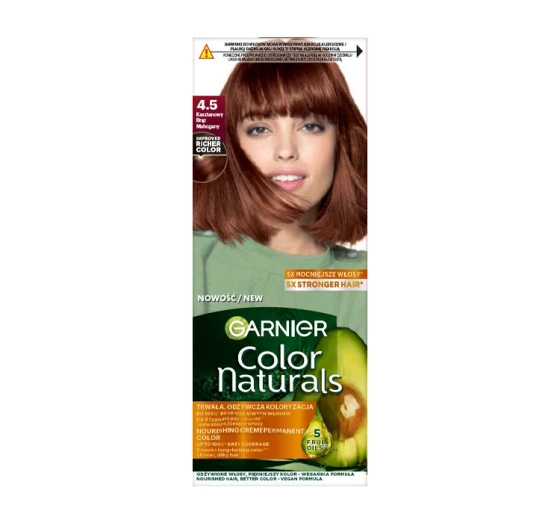 Garnier Color Naturals trwała farba do włosów 4.5 Kasztanowy Brąz