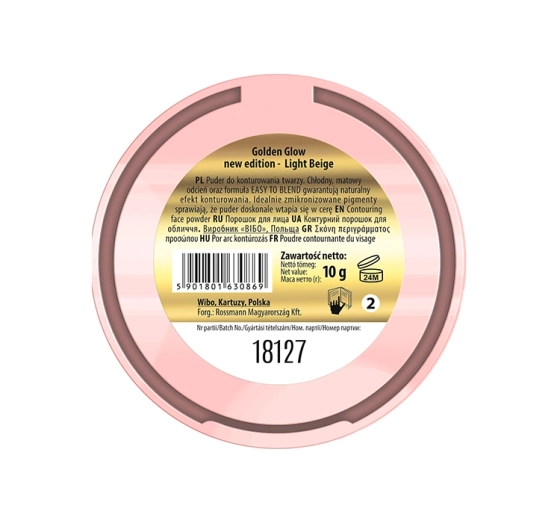 Lovely Golden Glow nr 2 matujący puder do twarzy 10 g
