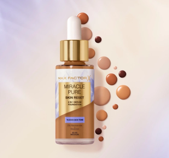 Max Factor Miracle Pure Skin Reset podkład-serum do twarzy 40-60 Light 30 ml
