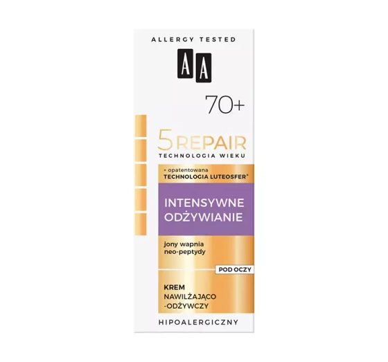AA 5 Repair Intensywne Odżywianie 70 nawilżająco-odżywczy krem pod oczy 15 ml