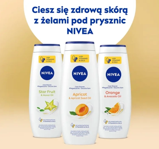 NIVEA pielęgnujący żel pod prysznic Apricot&Apricot Seed Oil 500 ml
