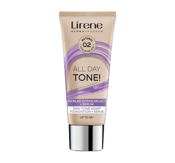 Lirene All Day Tone! podkład dopasowujący serum 02 Natural 30 ml