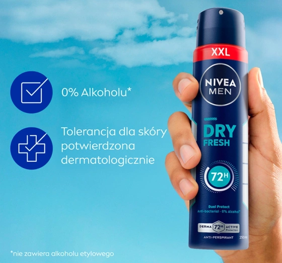 NIVEA MEN Dry Fresh antyperspirant w sprayu dla mężczyzn 250 ml
