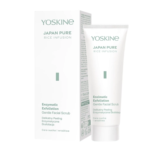 Yoskine Japan Pure delikatny peeling enzymatyczny z odmładzającymi enzymami 75 ml