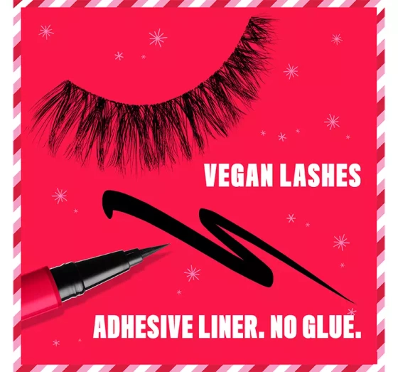 NYX Professional Makeup Fa La La L.A. Land Feathery Flirt Lash Kit sztuczne rzęsy eyeliner 2w1