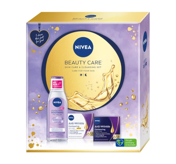 NIVEA Beauty Care zestaw krem na dzień 65 krem na noc płyn micelarny