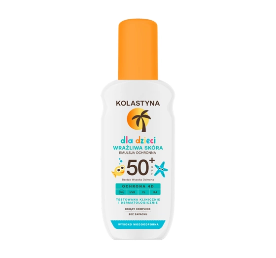 Kolastyna Wrażliwa Skóra emulsja ochronna w sprayu dla dzieci SPF50 150ml