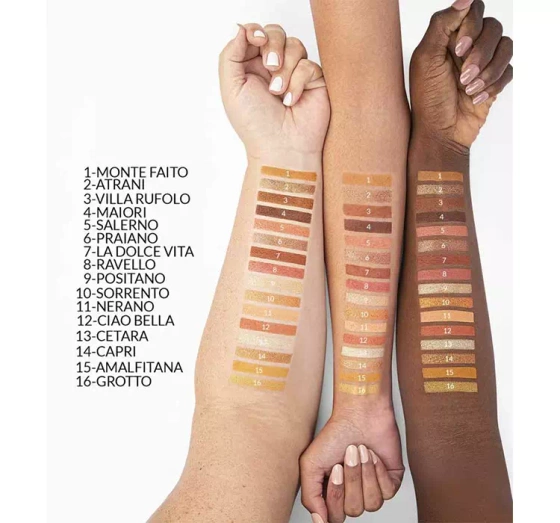 Bh Cosmetics Travel paleta cieni do powiek Amore in Amalfi 16 g