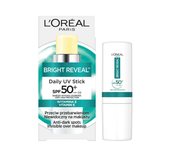 L'Oréal Paris Bright Reveal Daily UV Stick SPF50 sztyft przeciw przebarwieniom 9ml