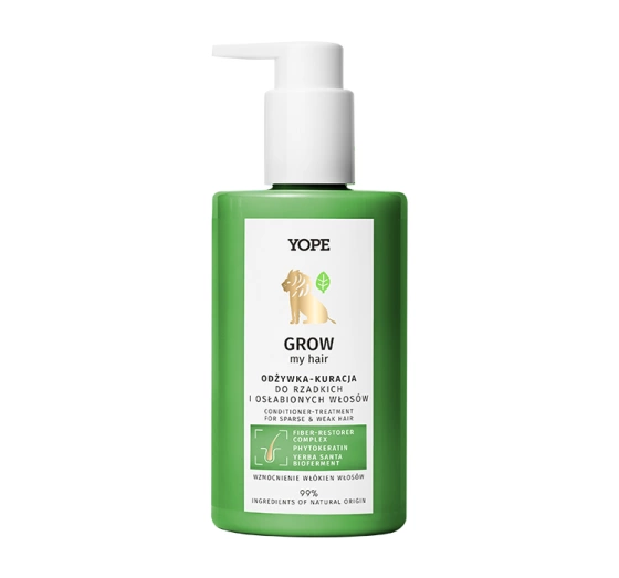 Yope Grow My Hair odżywka kuracja wzmacniająca do włosów osłabionych i podatnych na łamanie 300ml