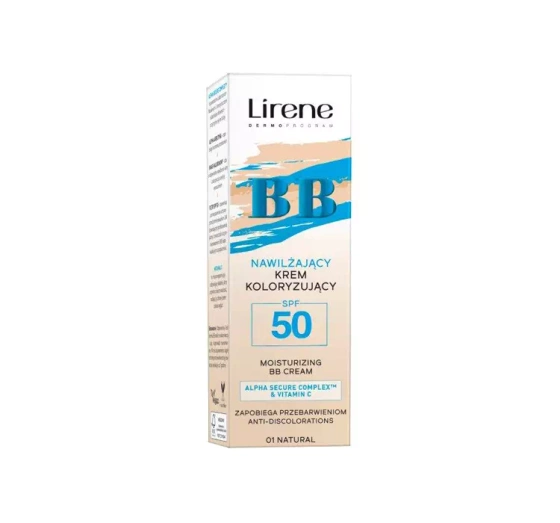 Lirene Nawilżający krem koloryzujący BB SPF50 01 Natural 30 ml