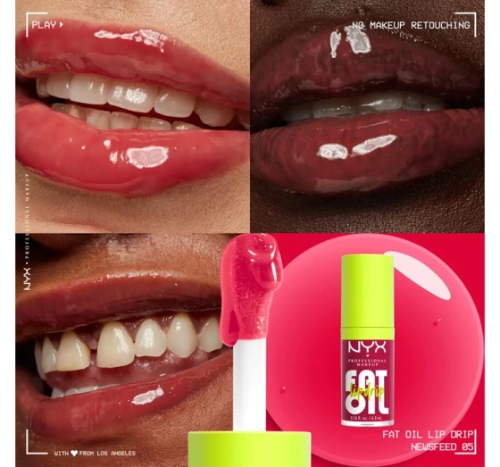 NYX Professional Makeup Fat Oil Lip Drip Kit zestaw błyszczyków do ust 4 x 4,8 ml