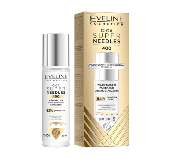 Eveline Cosmetics Super Needles Cica 400 mezo-eliksir korektor oznak starzenia 30 ml