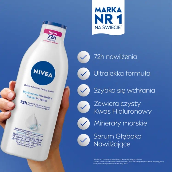 NIVEA Express Hydration błyskawicznie nawilżający balsam do ciała 400 ml