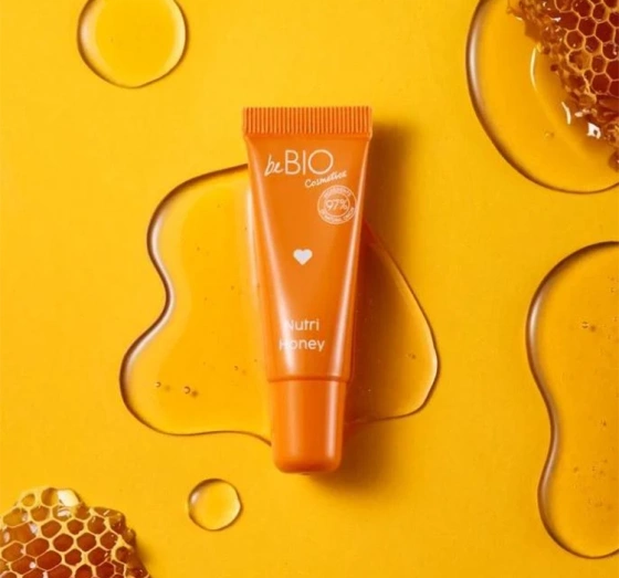 Bebio Glazed Lips Shine&Protect naturalny żelowy olejek do ust Nutri Honey 10 ml