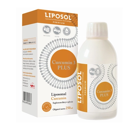 Liposol Curcumin 3 PLUS liposomalna kurkumina 170 mg 250 ml