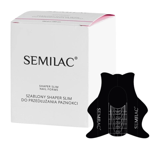 Semilac Shaper Slim Nail Forms szablony do przedłużania paznokci 100 szt