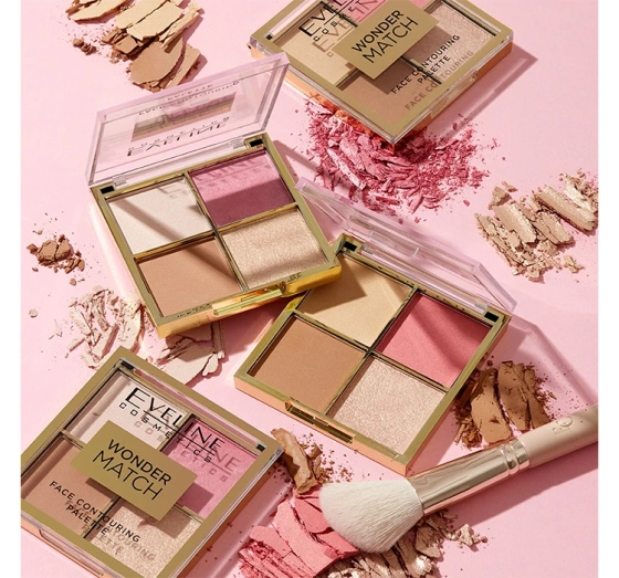 Eveline Cosmetics Wonder Match paleta do konturowania twarzy 02 10,8 g