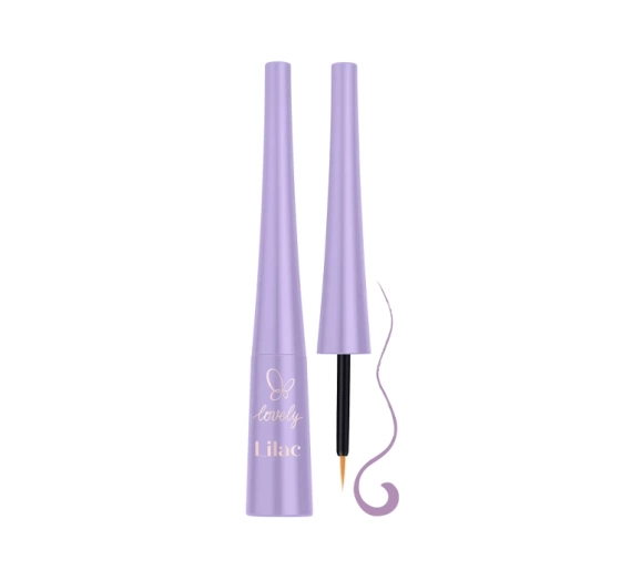 Lovely Lilac matowy eyeliner z precyzyjnym pędzelkiem Fioletowy