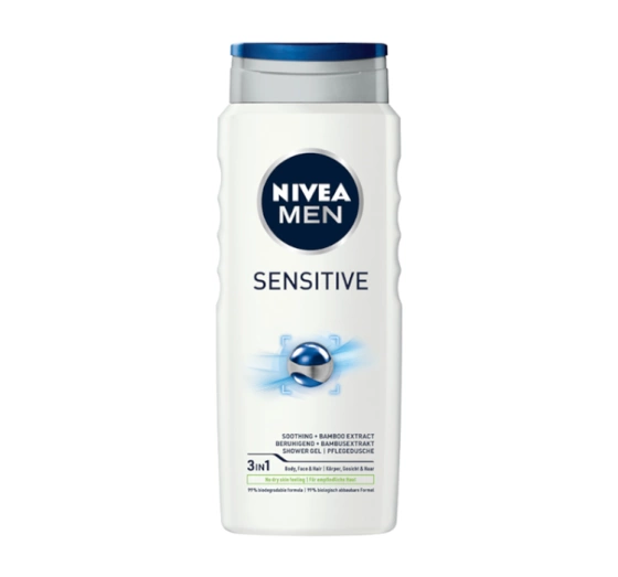 NIVEA MEN Sensitive łagodzący żel pod prysznic 3w1 dla mężczyzn 500 ml