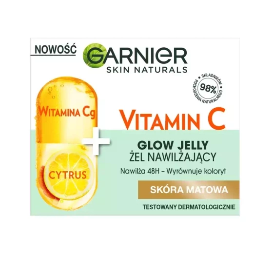 Garnier Vitamin C Glow Jelly nawilżający krem-żel do twarzy 50 ml