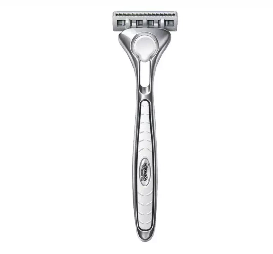 Wilkinson Sword Quattro Titanium Sensitive maszynka do golenia dla mężczyzn rączka 5 wkładów