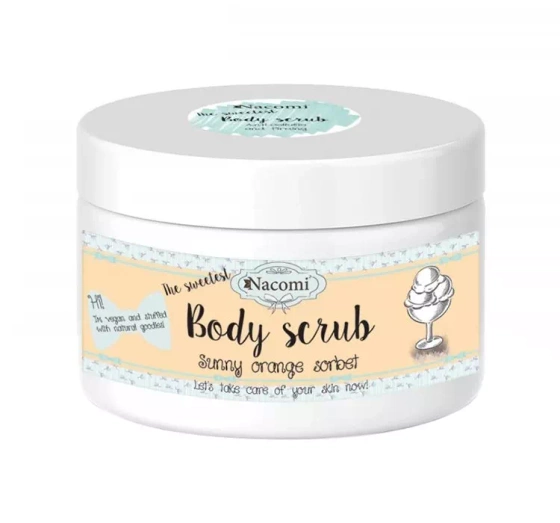 Nacomi Body Scrub peeling do ciała Sunny Orange Sorbet 200 g