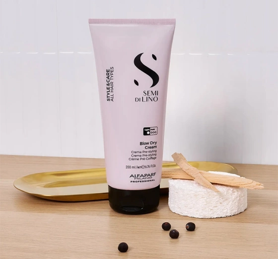 Alfaparf Milano Semi Di Lino Style&Care stylizujący krem do włosów przyspieszający suszenie 200 ml
