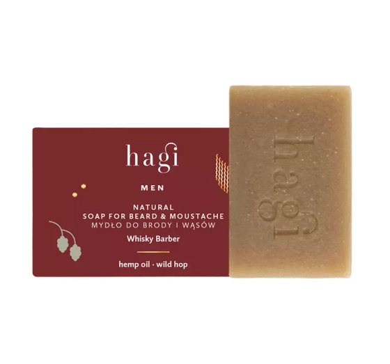 Hagi Men Whisky Barber naturalne mydło do brody i wąsów 100 g