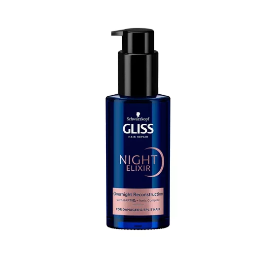 Gliss Night Elixir overnight reconstruction nocna kuracja do włosów bez spłukiwania 100ml