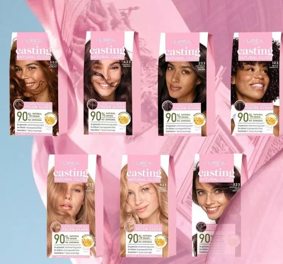 L'Oréal Paris Casting Natural Gloss farba do włosów 123 Czerń ganache