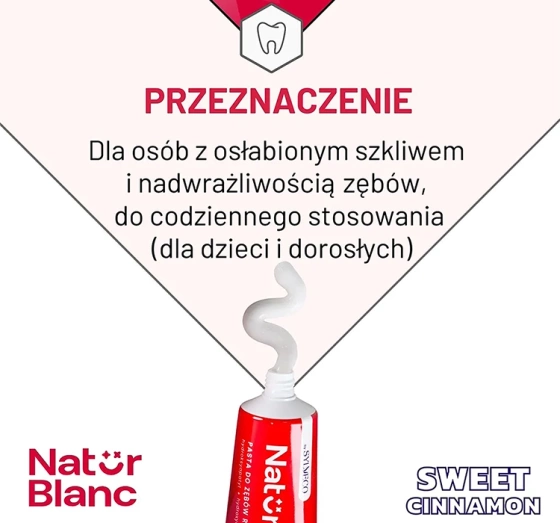 Sylveco Natur Blanc remineralizująca pasta do zębów Sweet Cinnamon 100ml