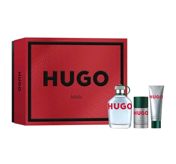 Hugo Boss Hugo Man woda toaletowa spray 125 ml dezodorant sztyft 75 ml żel pod prysznic 50 ml
