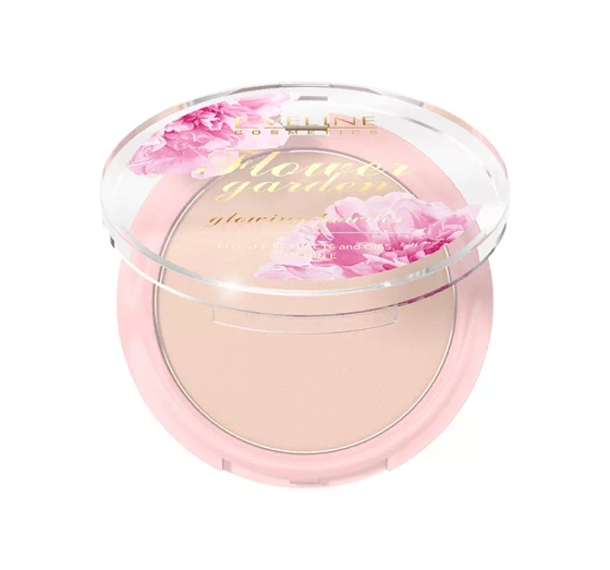 Eveline Cosmetics Flower Garden rozświetlający puder do twarzy 8 g