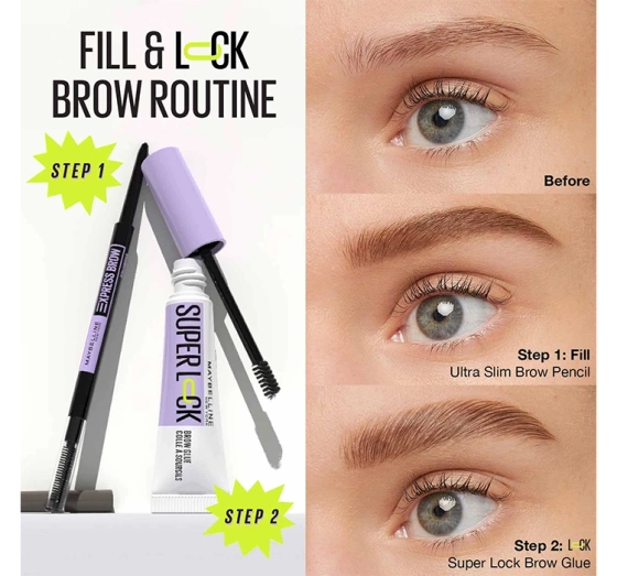Maybelline Super Lock Brow Glue żel do stylizacji brwi Deep Brown 7 ml