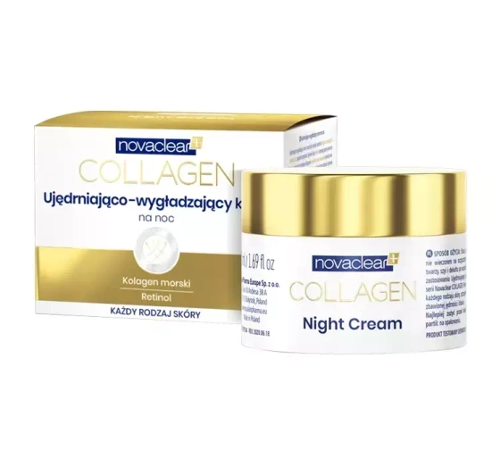 Novaclear Collagen ujędrniająco-wygładzający krem na noc 50 ml
