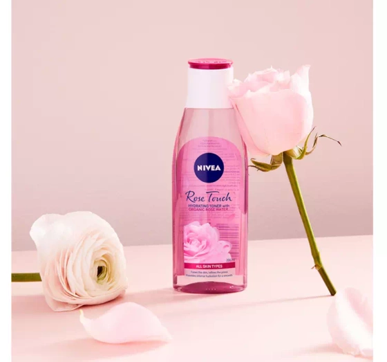NIVEA Rose Touch tonik nawilżający z wodą różaną 200 ml