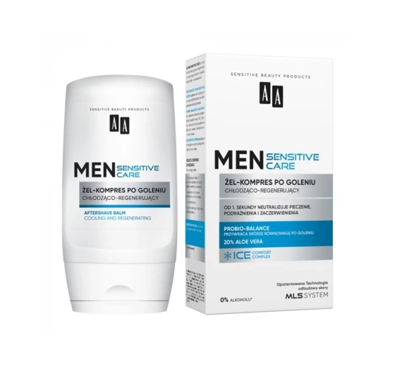 AA Men Sensitive Care chłodząco-regenerujący żel-kompres po goleniu 100 ml