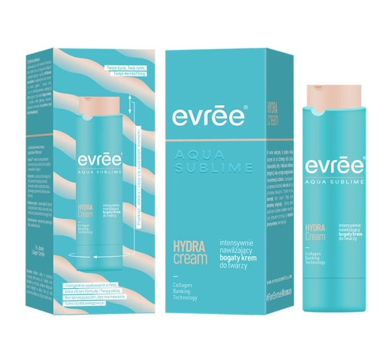 Evree Aqua Sublime Hydra Cream intensywnie nawilżający bogaty krem do twarzy 45 ml